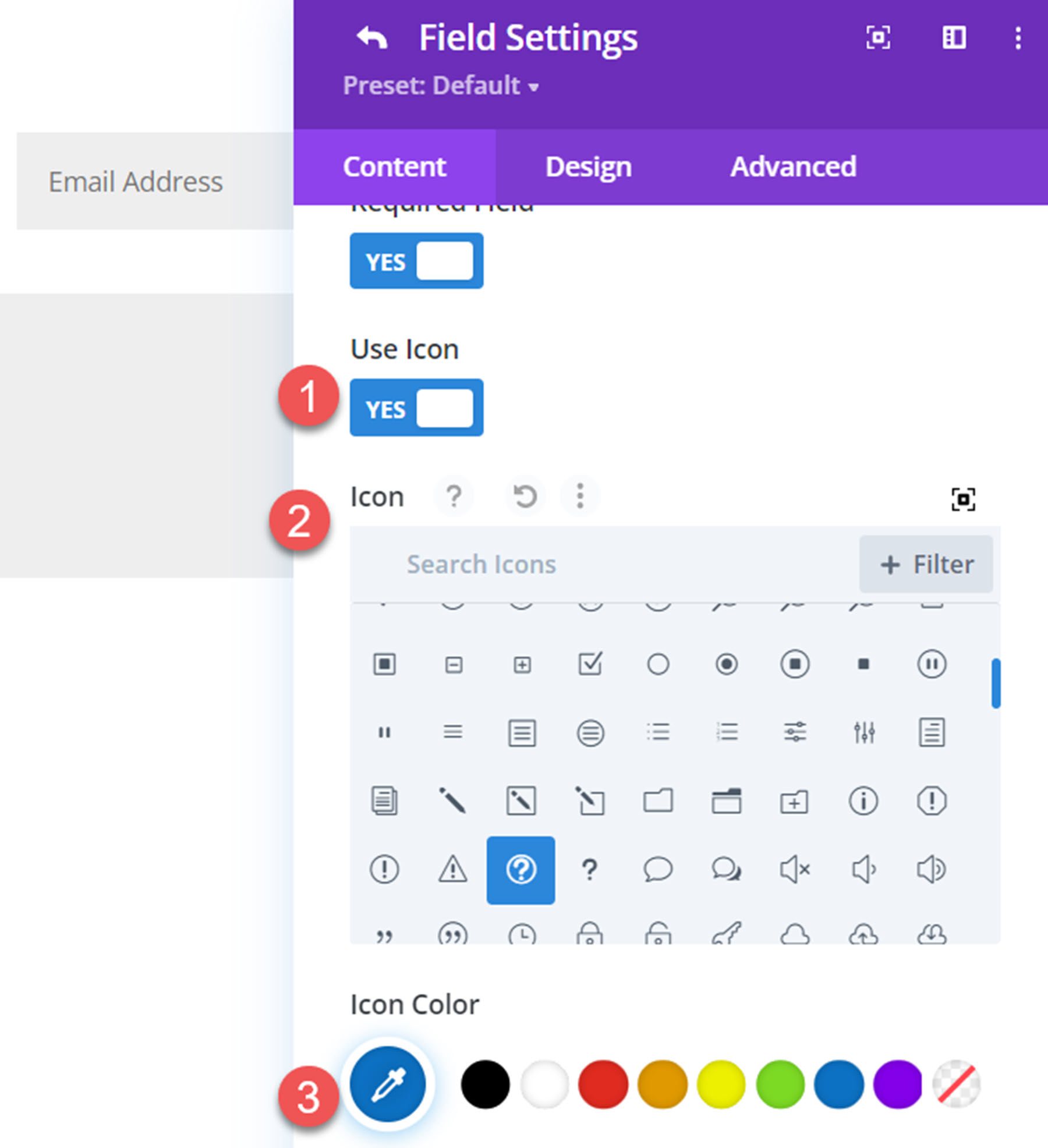 Значок Divi Plugin Highlight Divi Contact Form Helper Field Icon