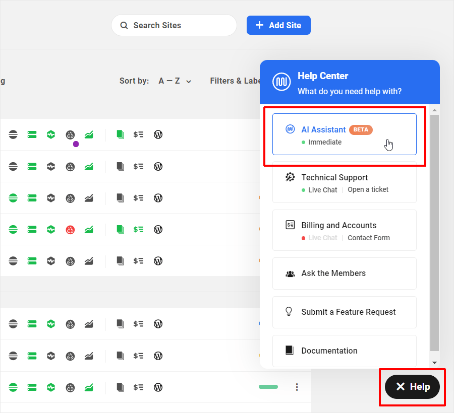 WPMU DEV AI Assistant - Buton Ajutor