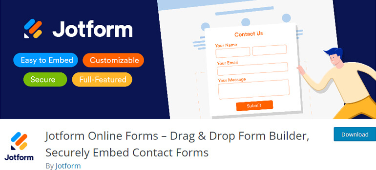 Formular de cerere de model Jotform WordPress