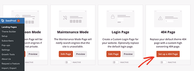 How to make a 404 page in WordPress with SeedProd