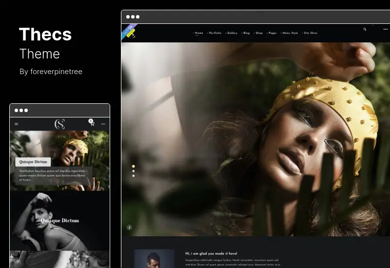 Tema Thecs - Tema Portofolio WordPress