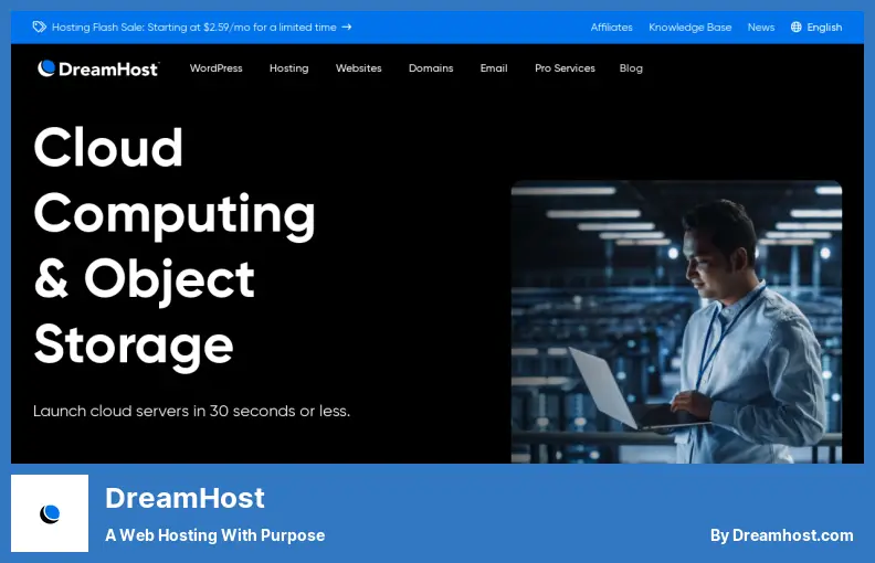 DreamHost - 목적이 있는 웹 호스팅