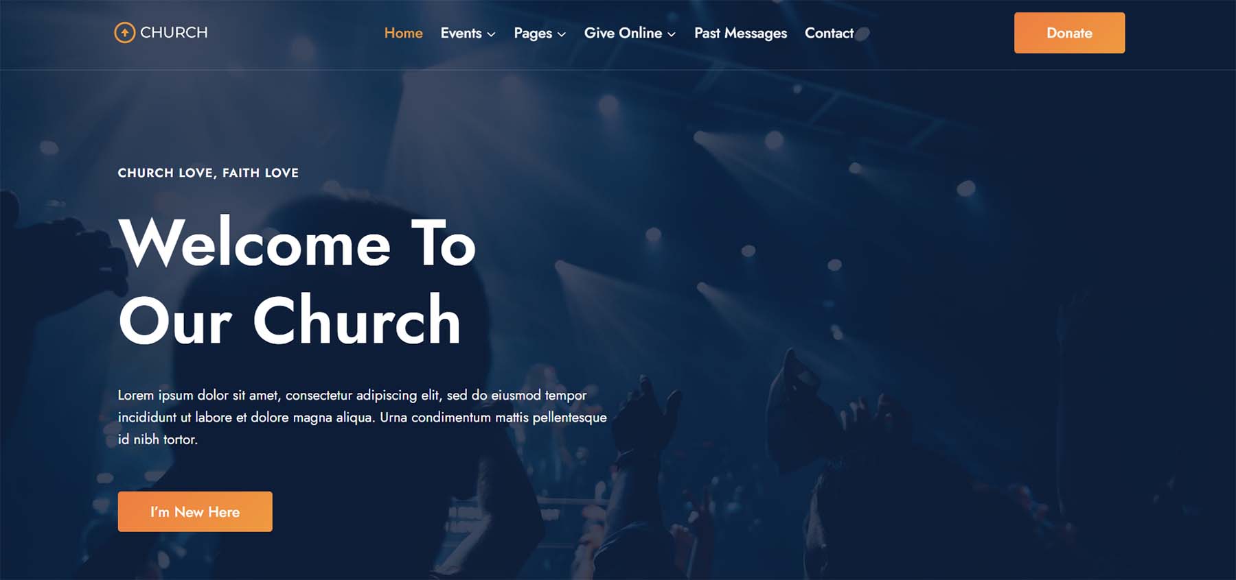 Igreja por Kadence, tema de igreja WordPress