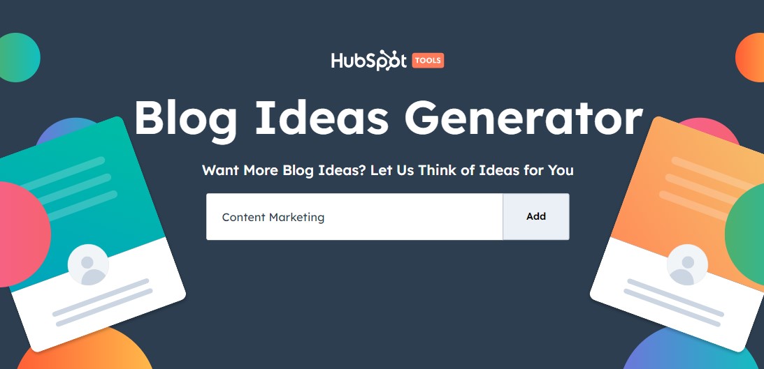 เครื่องสร้างไอเดียบล็อก HubSpot