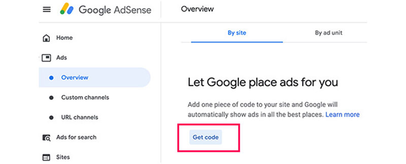 Gerar código de anúncios automáticos para o Google AdSense