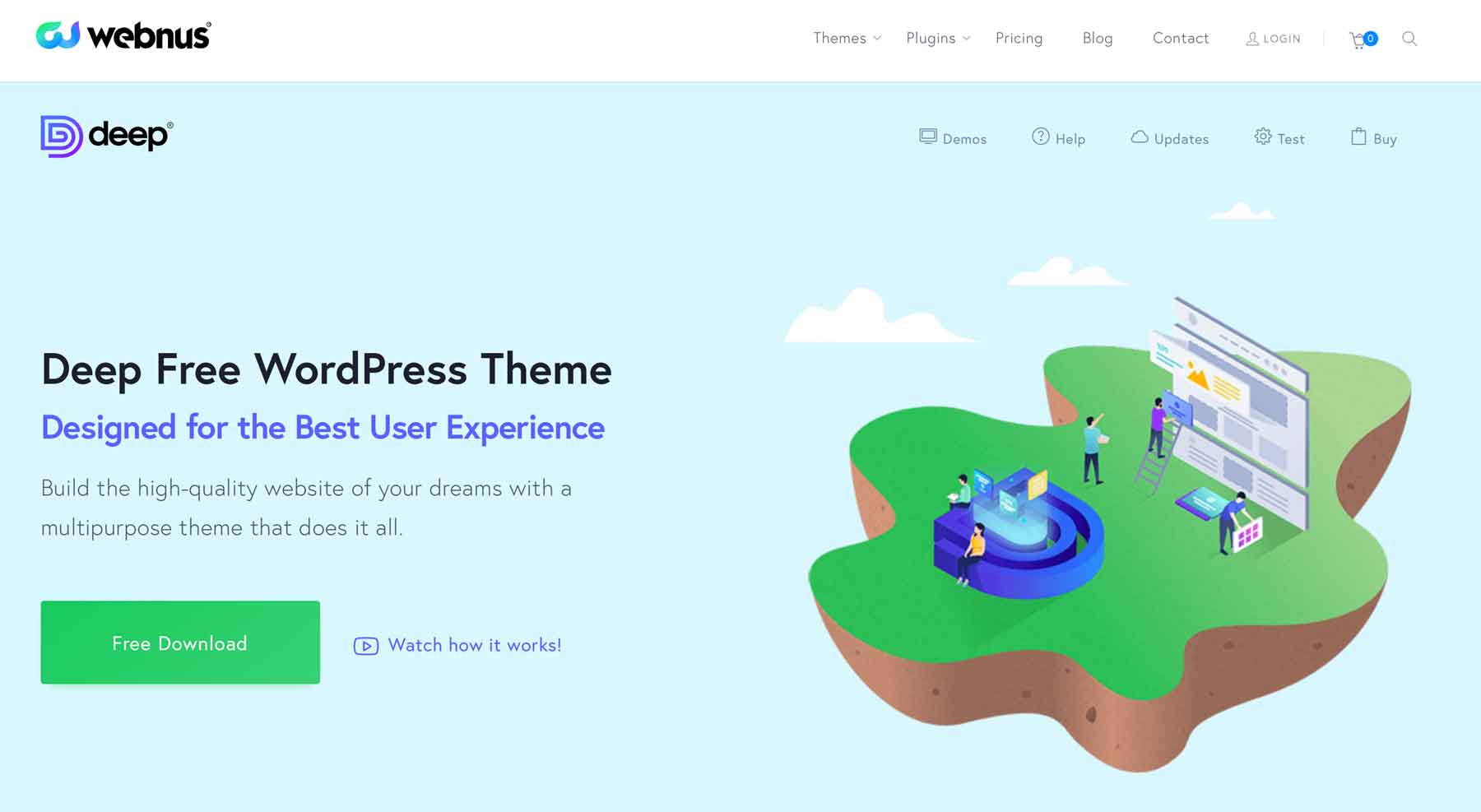 Tief ansprechendes WordPress-Theme