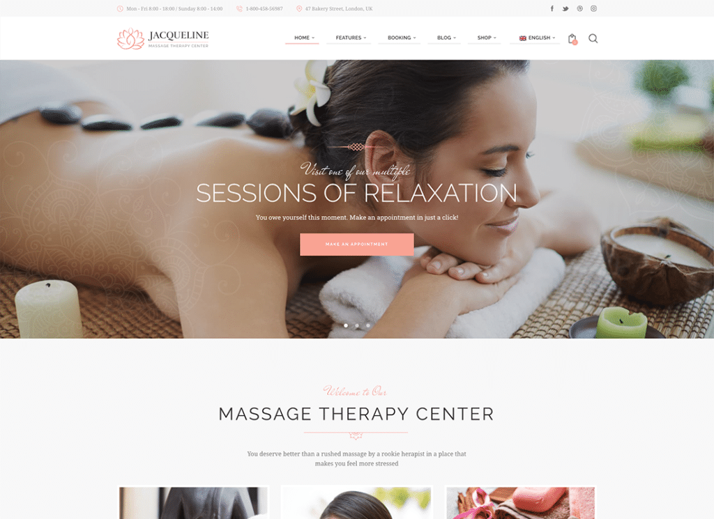 Jaqueline | Spa & Massagesalon Beauty WordPress Theme + Elementor