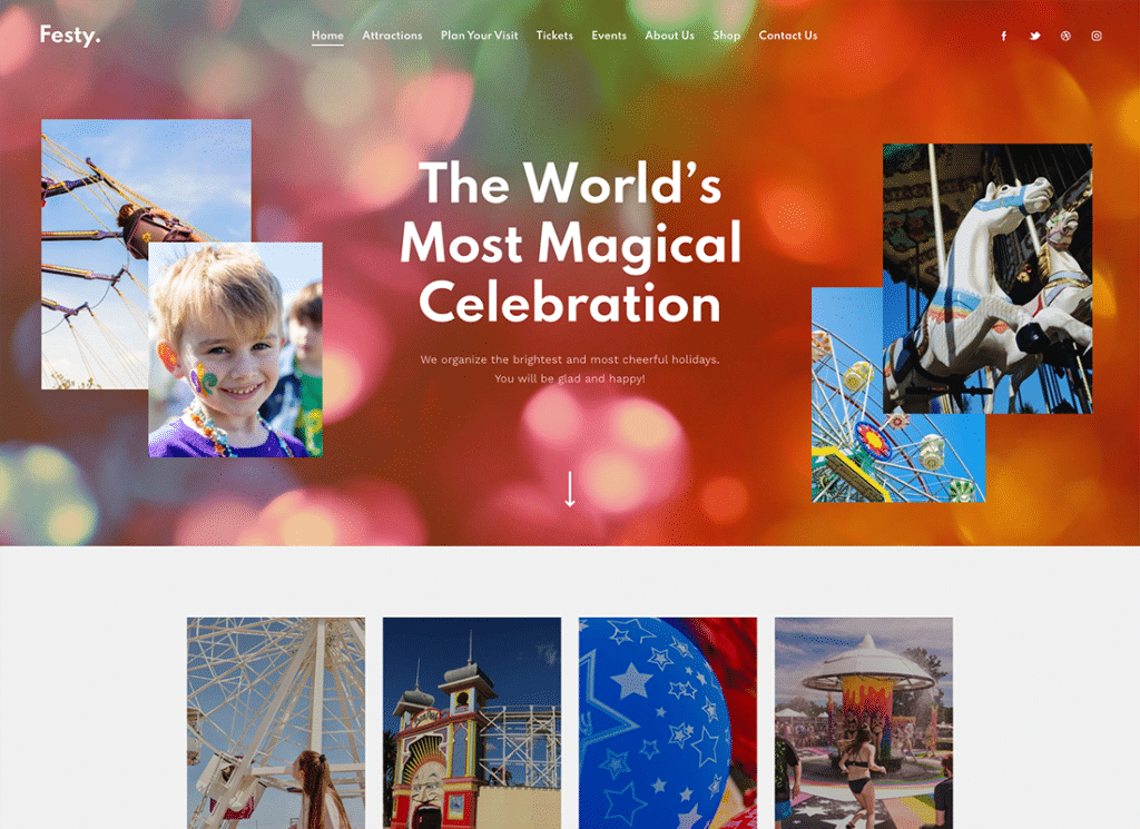 รื่นเริง | Theme Park, Circus & Festival WordPress Theme