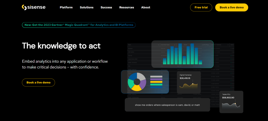 Sisense : outil d'analyse de données pour les entreprises