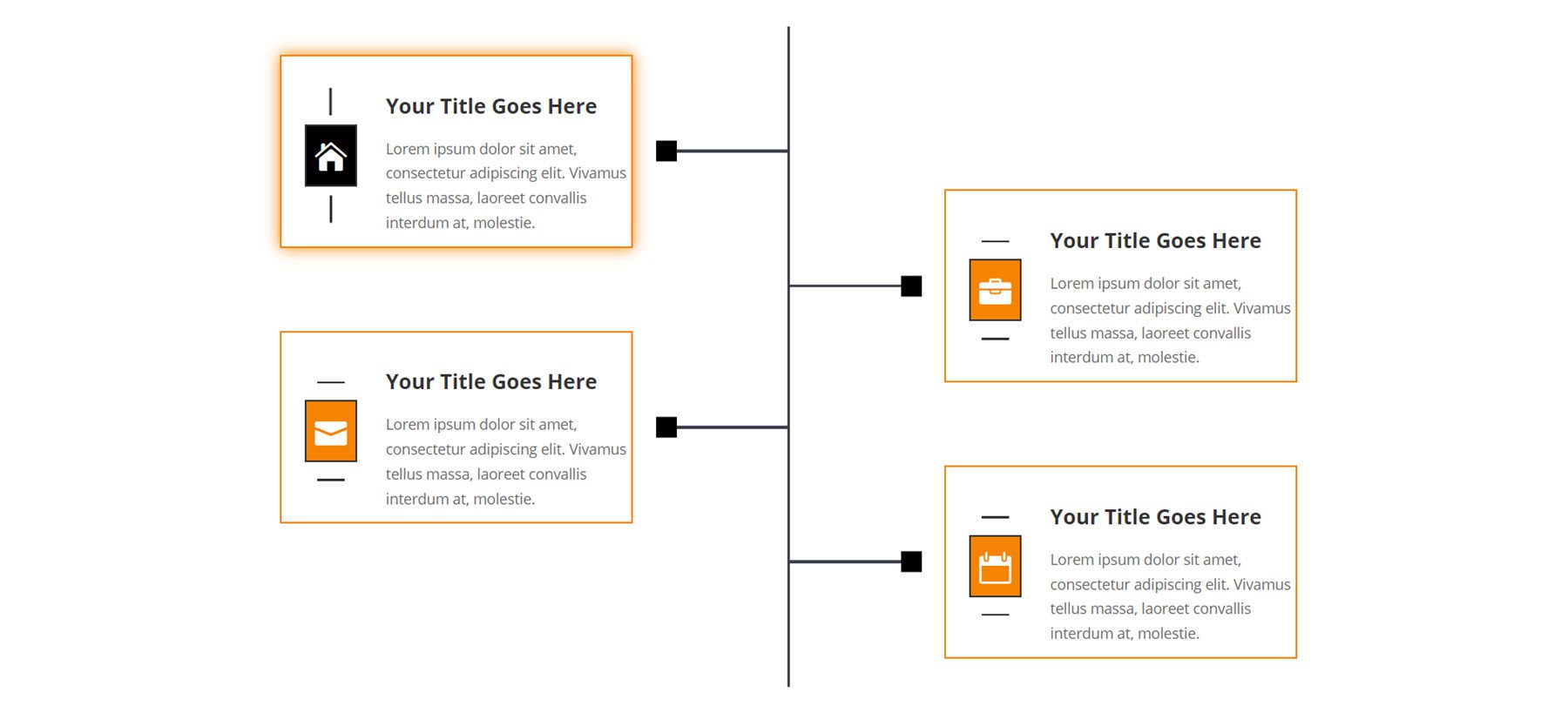 Présentation du produit Divi Mises en page de la chronologie Divi Mise en page du pack 8