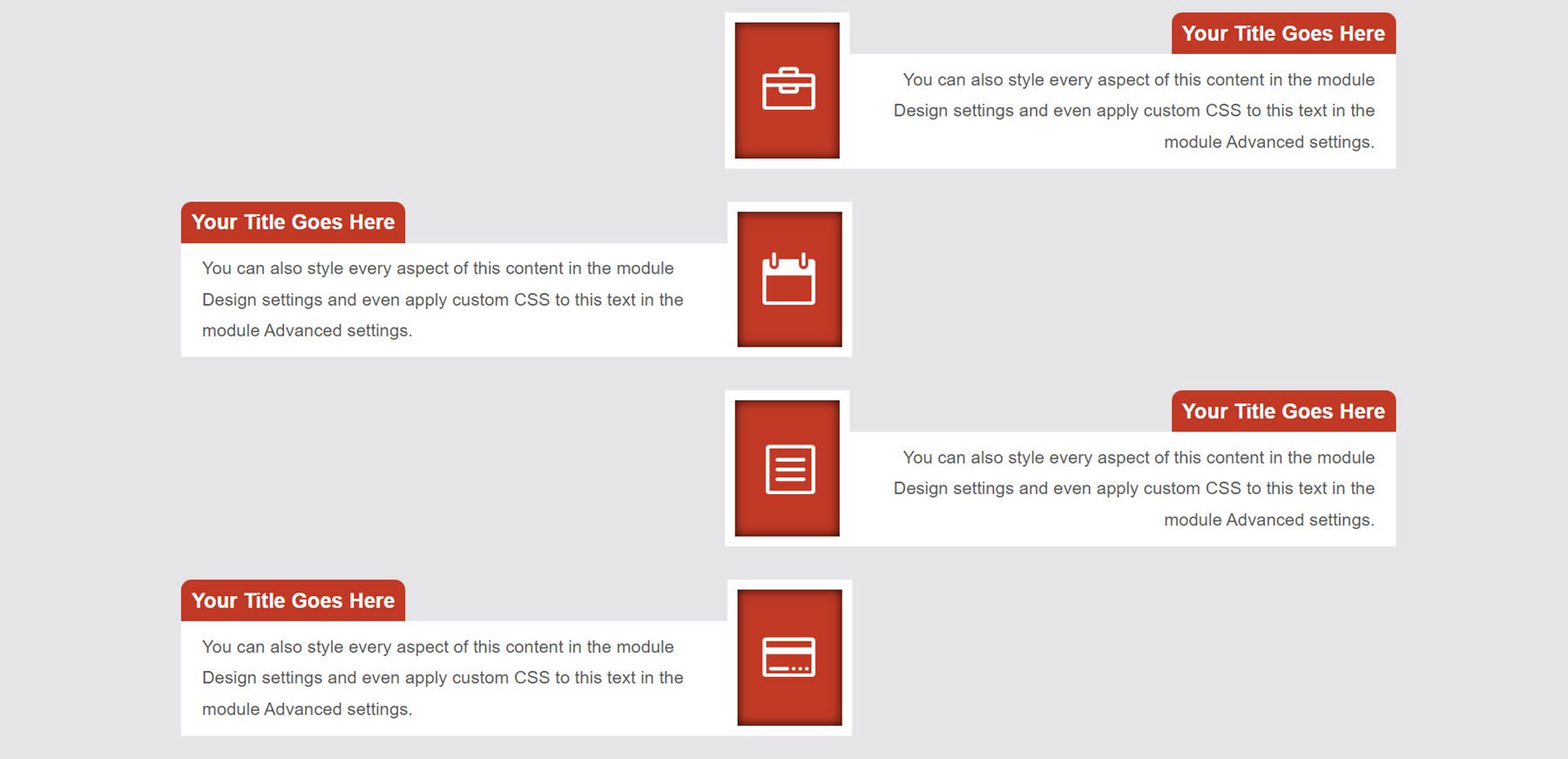 Evidențierea produsului Divi Divi Timeline Layouts Pack Layout 96