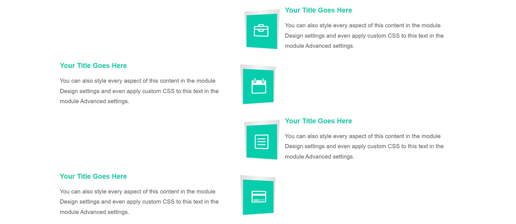 Evidențierea produsului Divi Divi Timeline Layouts Pack Layout 90