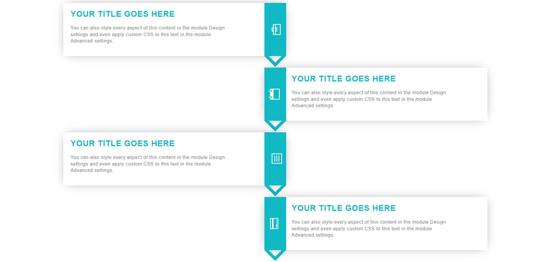 Divi Product Highlights Divi Timeline Layouts Pack Layout 98