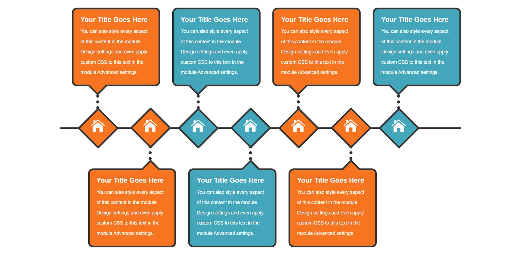 Divi Product Destaque Divi Timeline Layouts Pack Layout 62