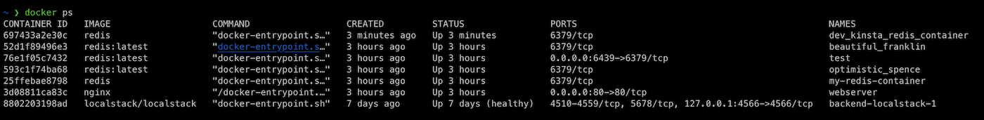 Verifica che Redis sia attivo e in esecuzione in un contenitore