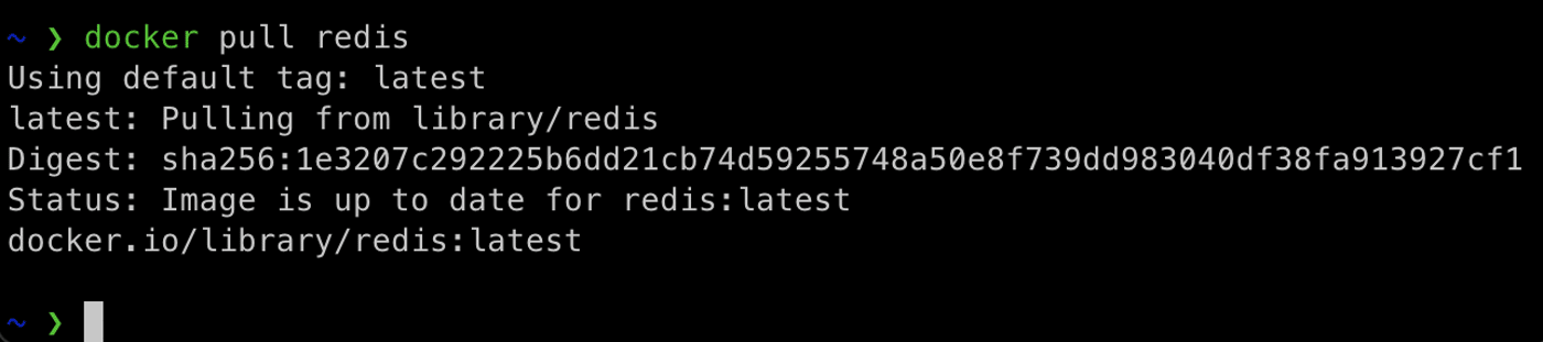 Estrai l'immagine Redis dall'hub Docker