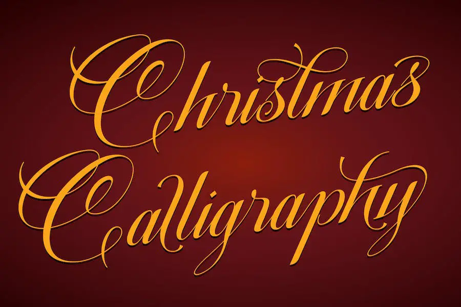 Calligraphie de Noël -