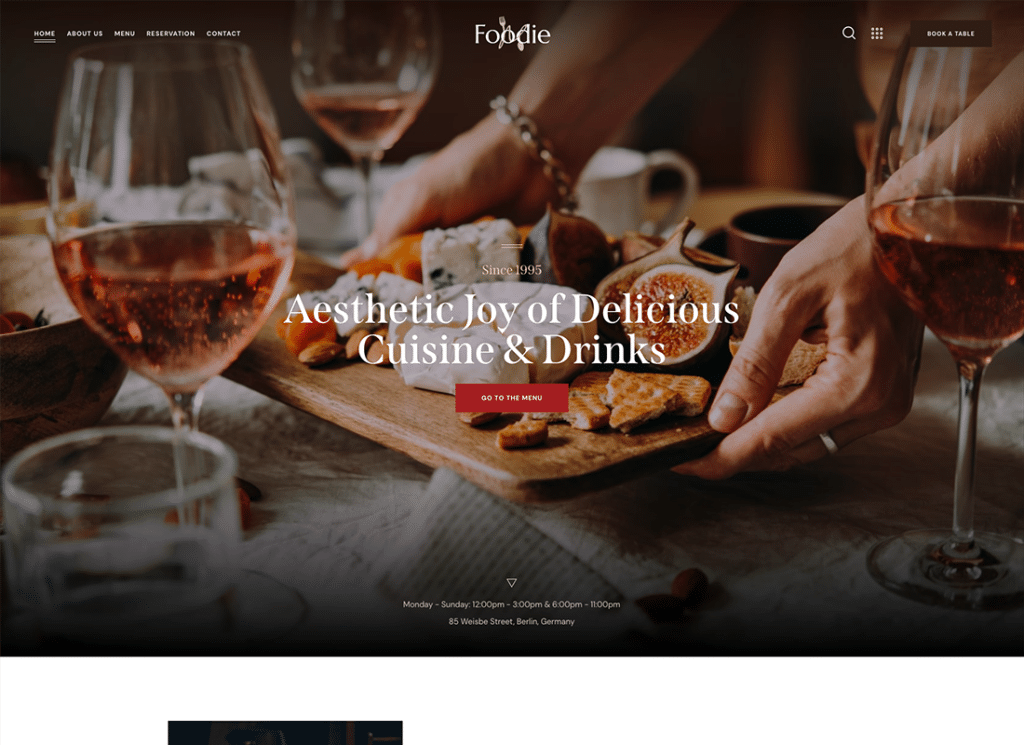 Gourmand | Thème WordPress Multiskin Elementor pour la nourriture et le vin