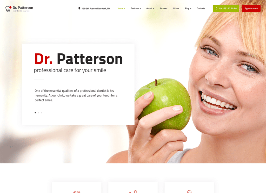 Dr.Patterson — тема WordPress для доктора медицины и здравоохранения