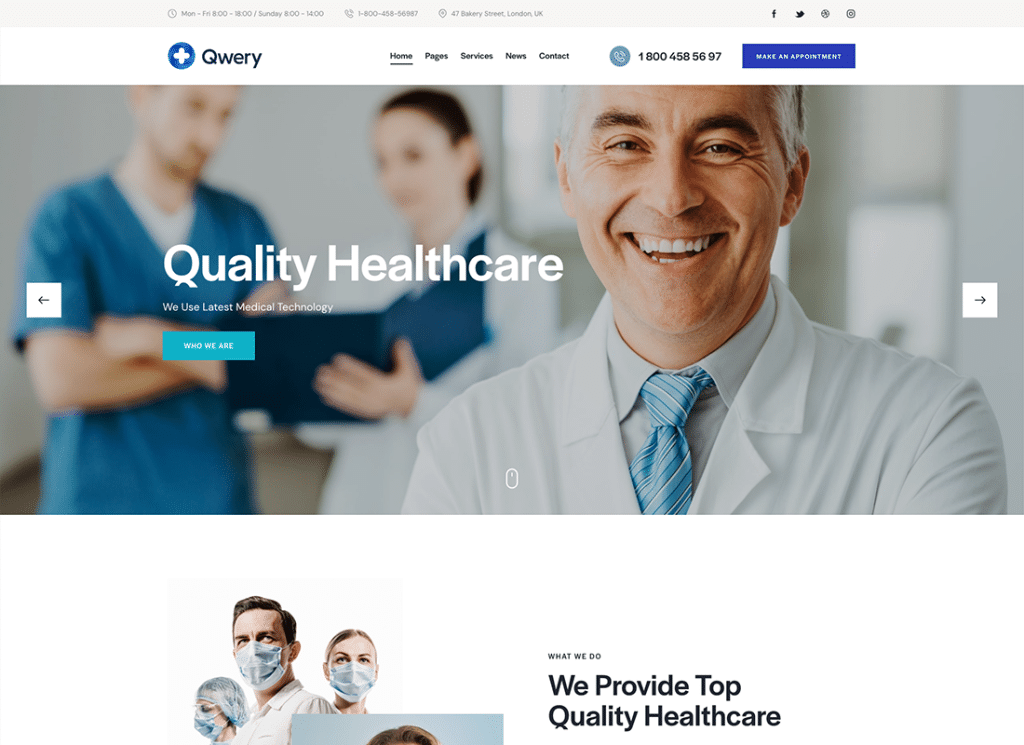 Qwery - 多目的ビジネス WordPress & WooCommerce テーマ + ChatGPT