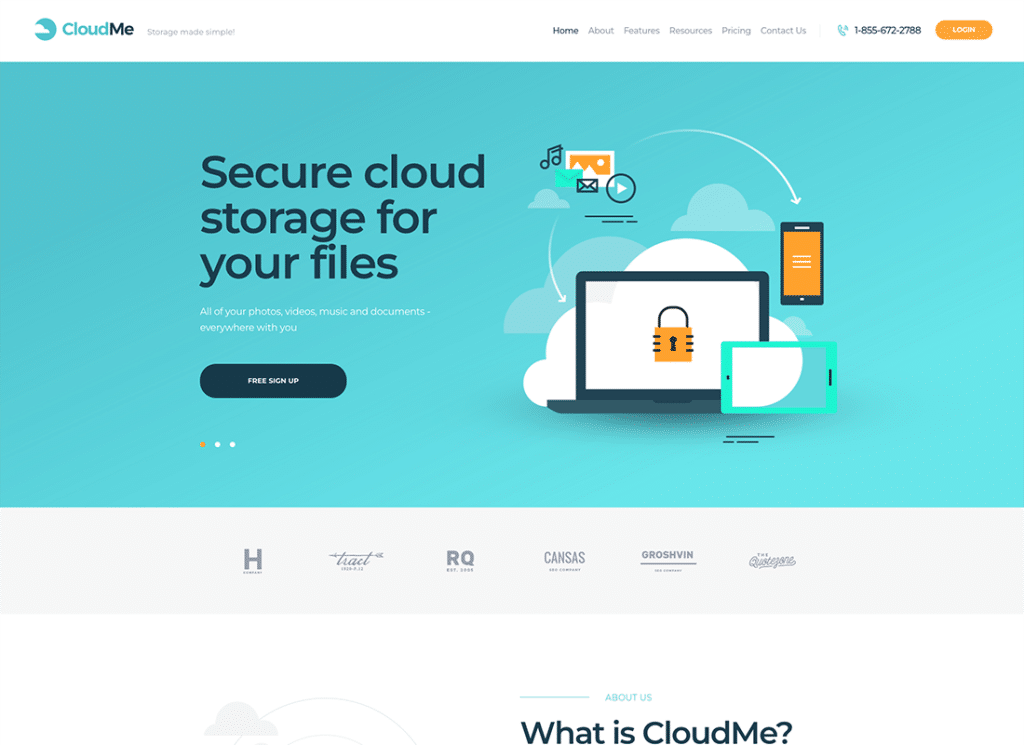 CloudMe - Bulut Depolama ve Dosya Paylaşım Hizmetleri WordPress Teması