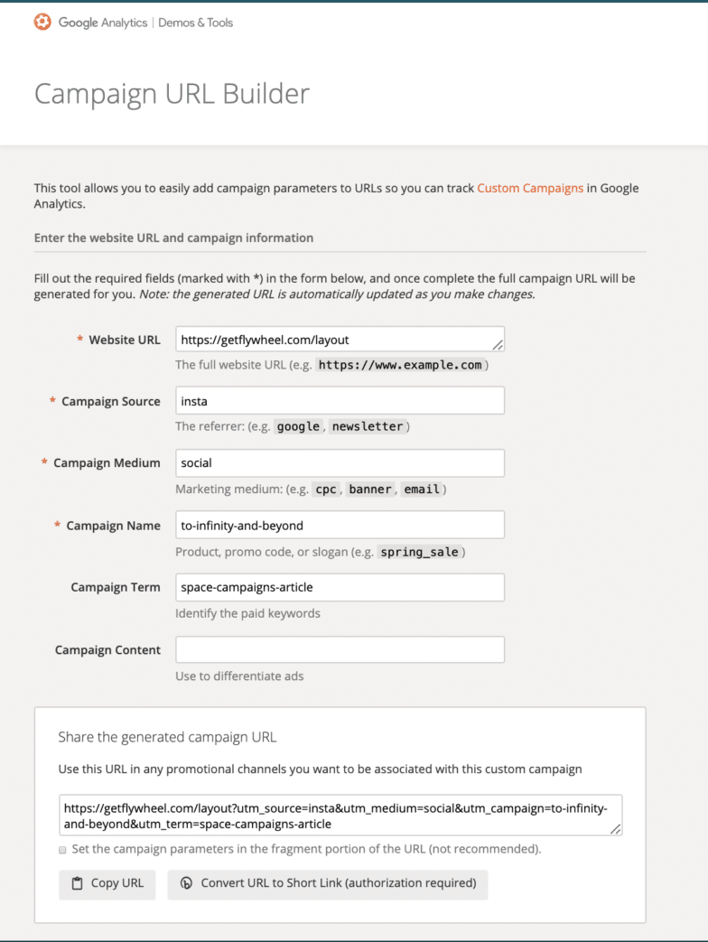 Pembuat URL Kampanye Google Analytics