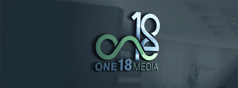 Captura de tela do logotipo ONE18MEDIA