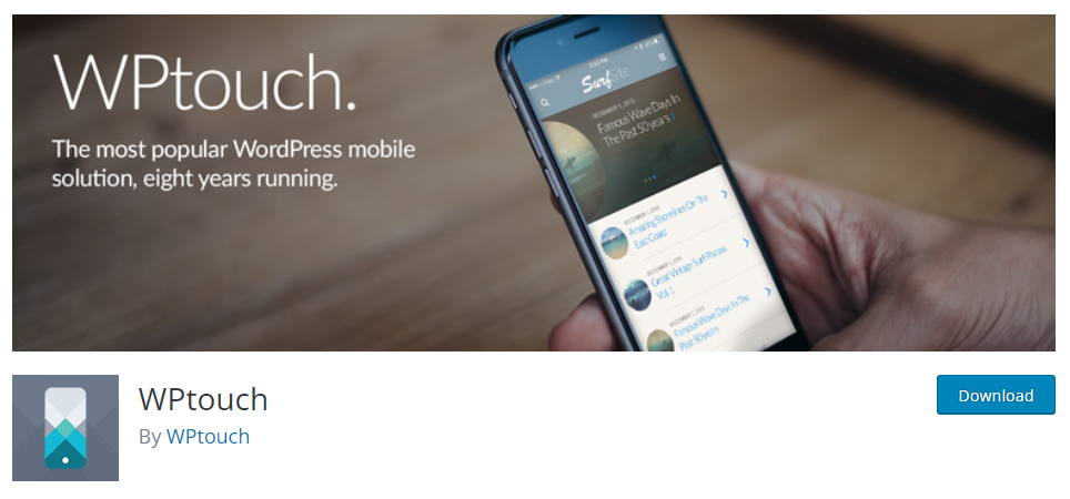 wptouch - ปลั๊กอิน WordPress ที่เหมาะกับมือถือ