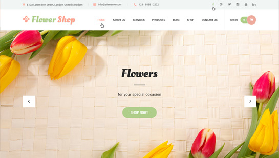 Blumenladen WordPress-Theme