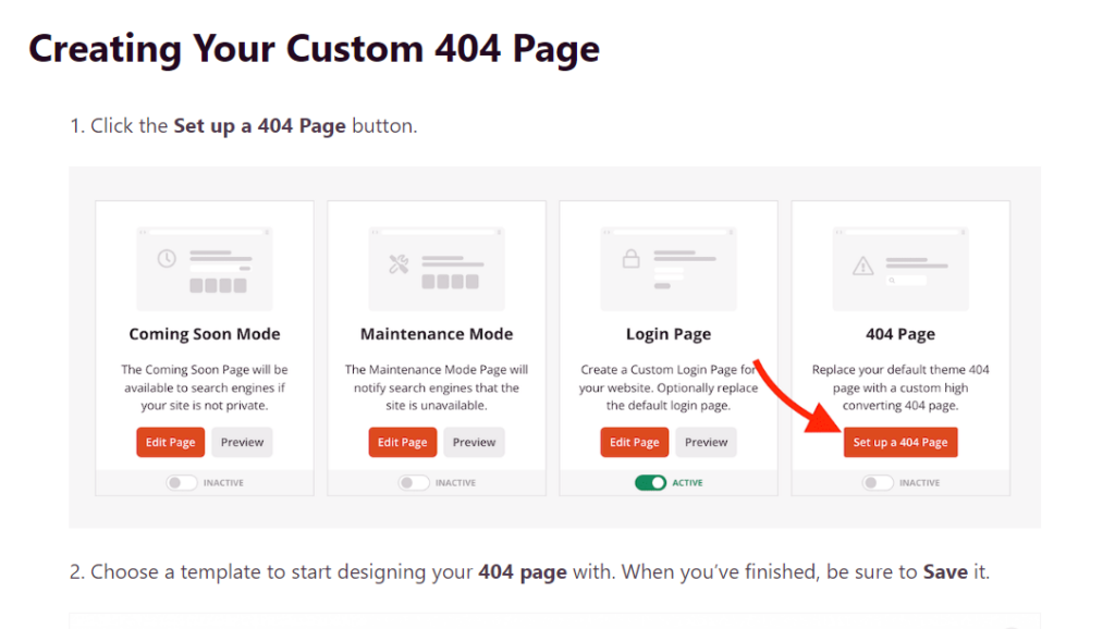 Infographie pour créer une page 404 personnalisée