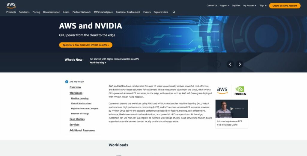 استضافة AWS GPU