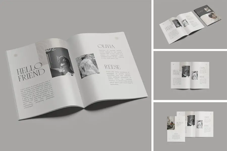 Mockup di brochure A4 -