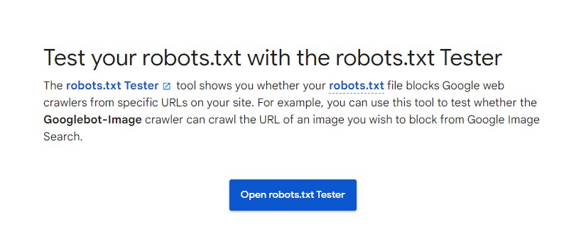 Google Robots.txt 測試器