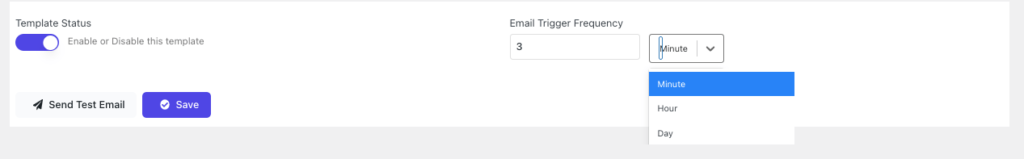 A screenshot of  email trigger