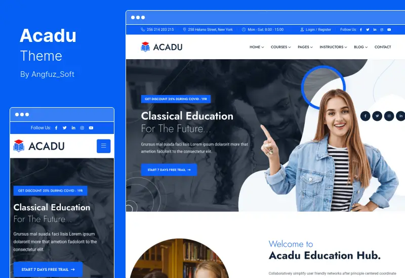 Acadu Theme — тема WordPress для онлайн-курсов и образования