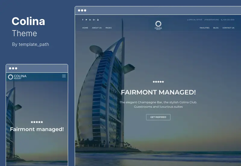 Colina Theme - Tema de WordPress para Resort y Hotel