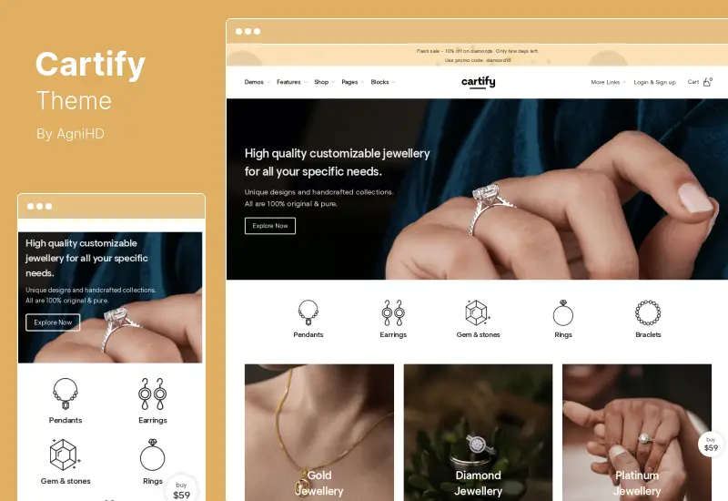 Tema Cartify - Tema WordPress WooCommerce Gutenberg