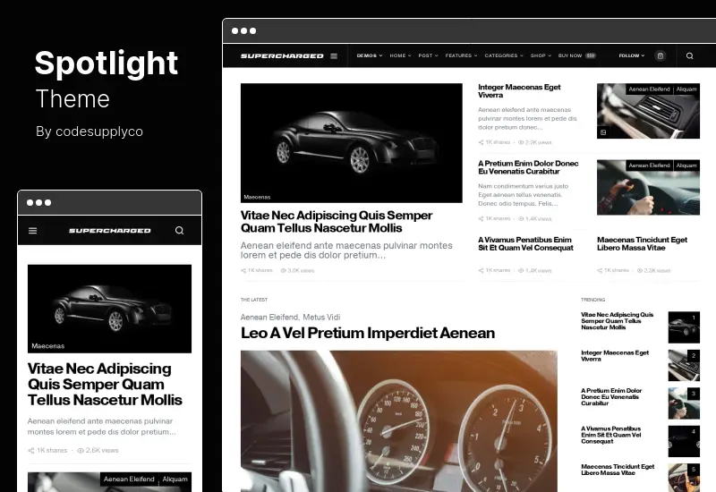 Tema Spotlight - Tema de WordPress para noticias y revistas repleto de funciones