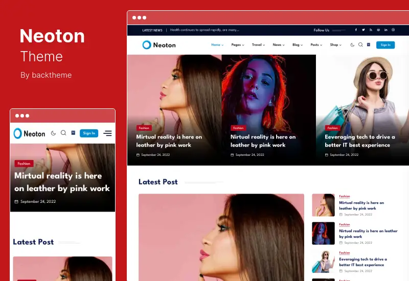 Neoton 테마 - News Magazine WordPress Theme