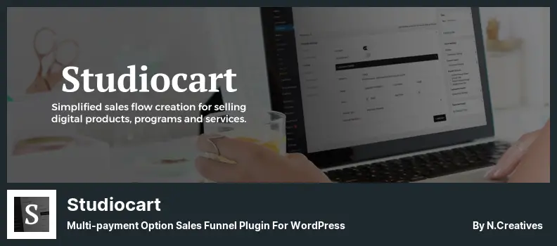 Plugin Studiocart - Plugin Corong Penjualan Opsi Multi-pembayaran untuk WordPress