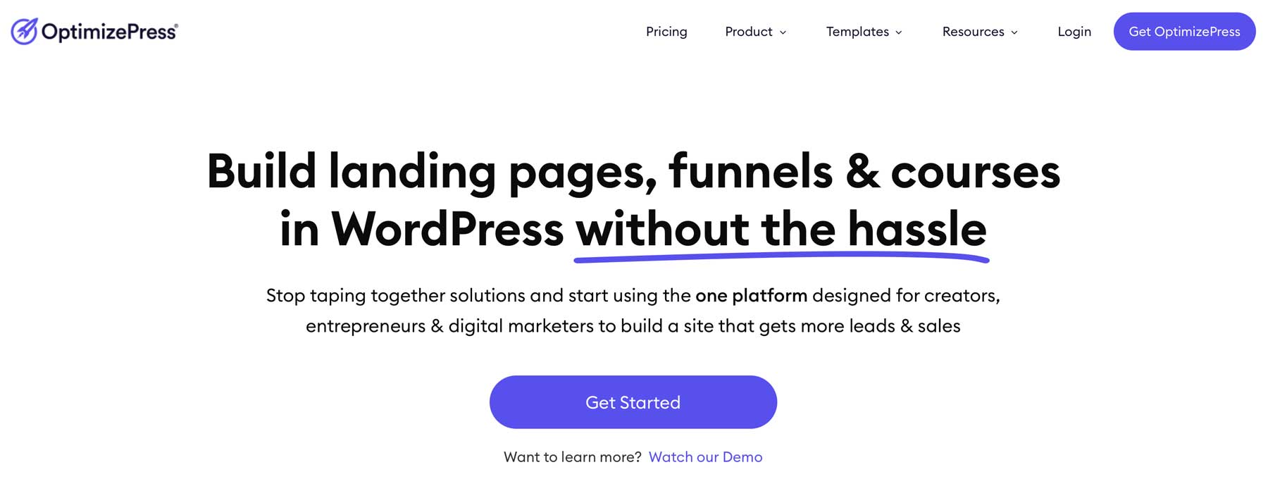 OptimizePress Landing Page Builder-Plug-in