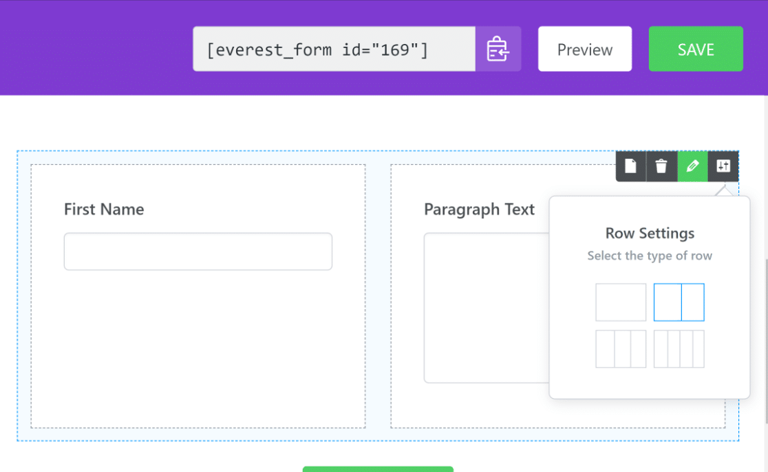 Layout presets in Everest Forms