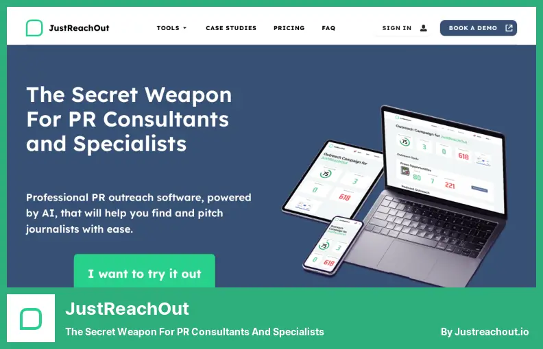 JustReachOut - El arma secreta para consultores y especialistas en relaciones públicas