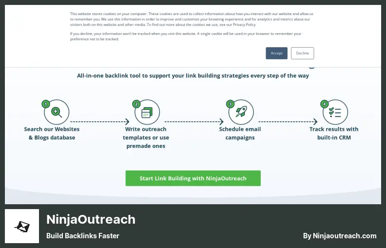 NinjaOutreach - Créez des backlinks plus rapidement