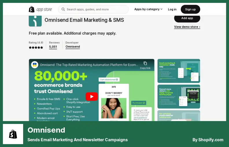 Omnisend - Envoie des campagnes de marketing par e-mail et de newsletter