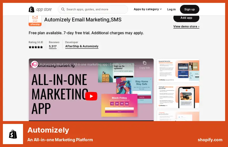 Automizely - une plateforme marketing tout-en-un