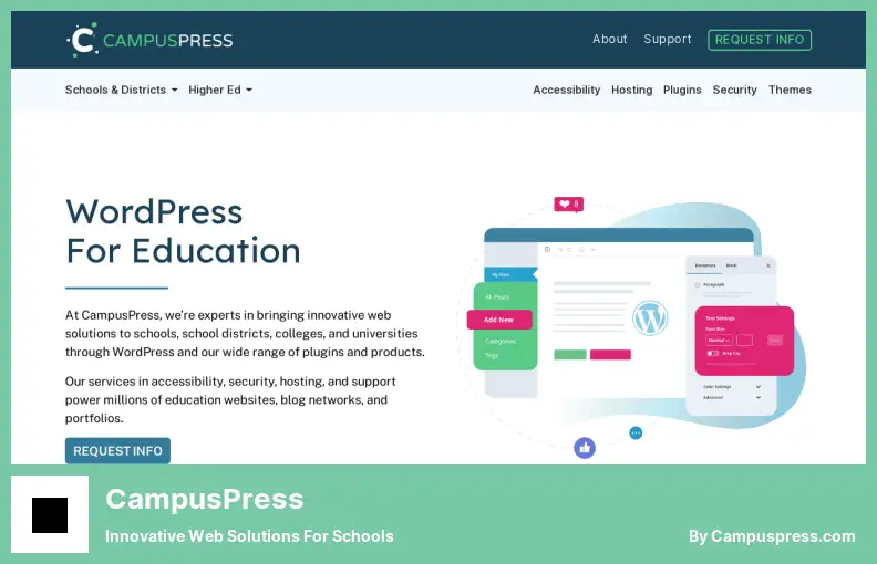 CampusPress - حلول ويب مبتكرة للمدارس