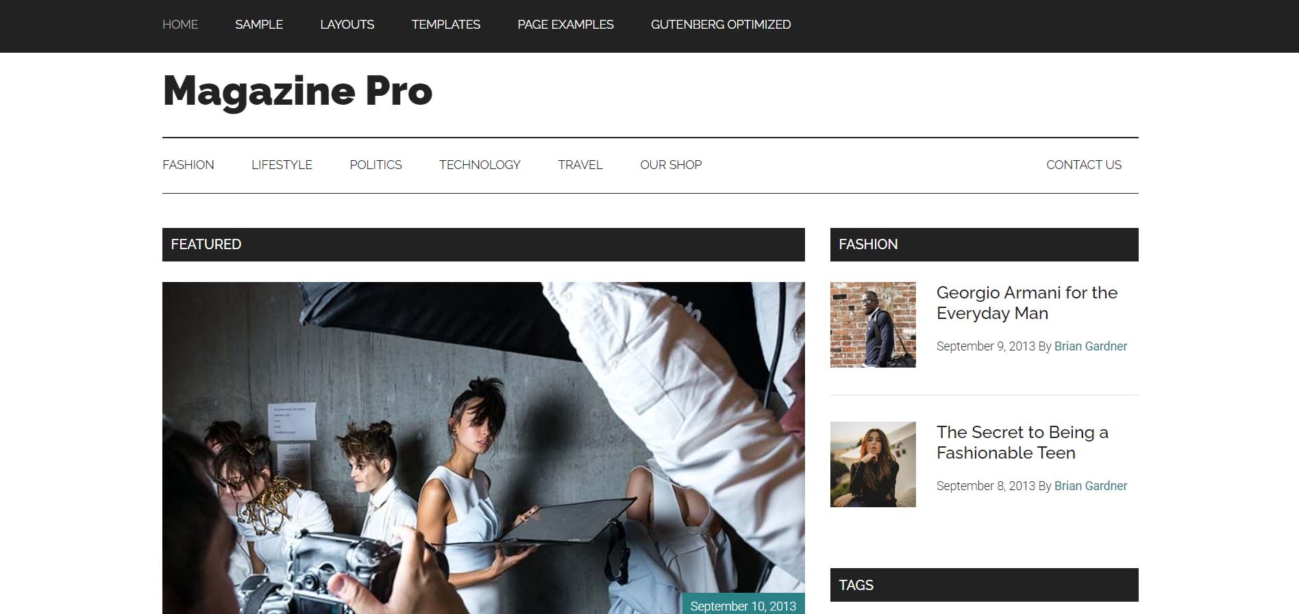 StudioPress'ten Magazine Pro