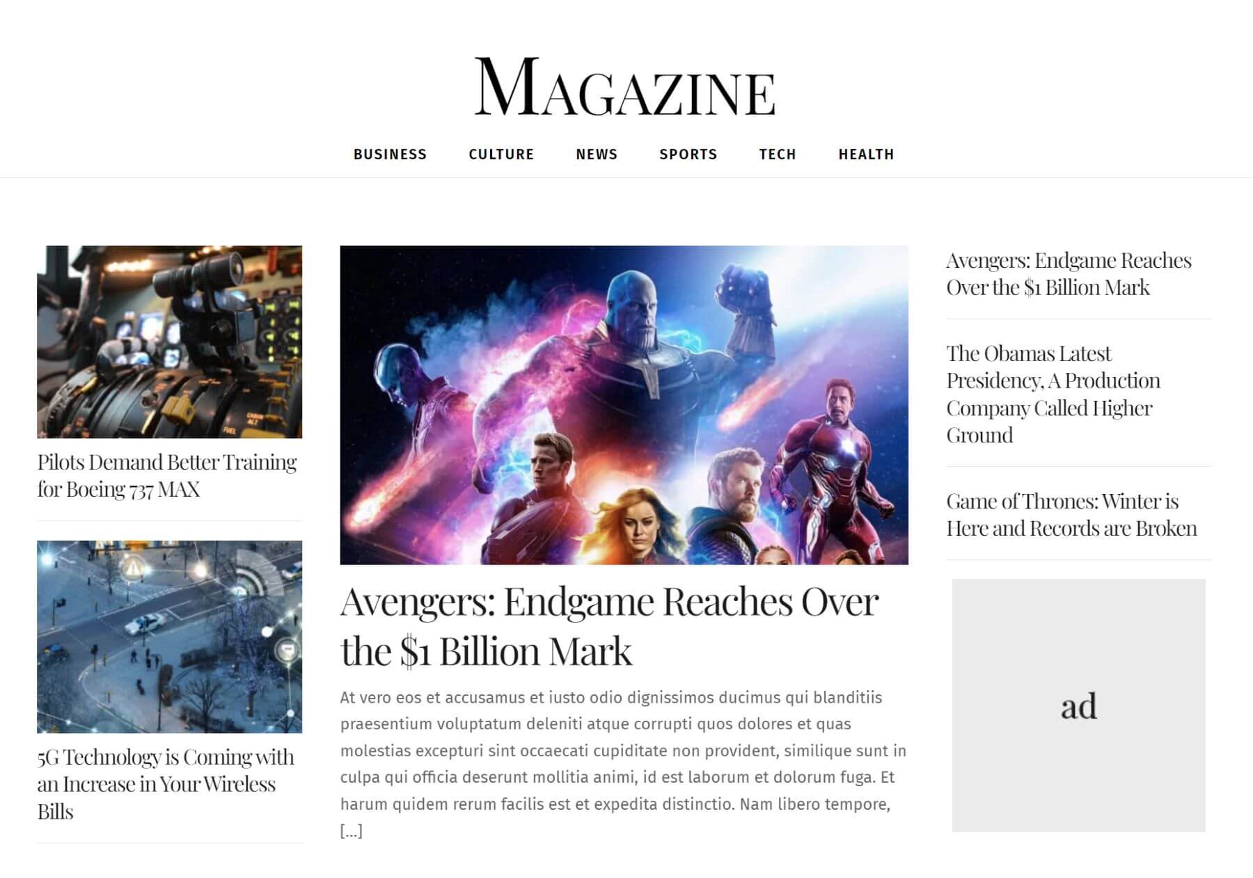 Ultra Magazine WordPress-Theme