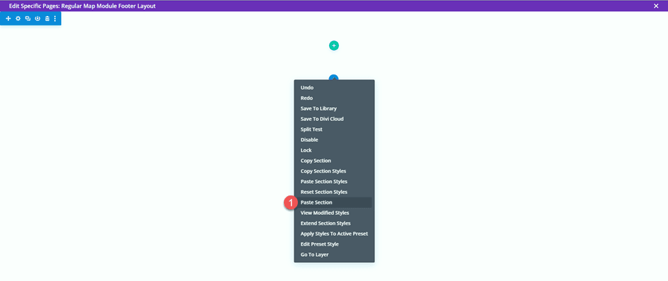 Divi 全幅マップ VS マップ モジュールの貼り付けセクション